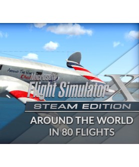 Microsoft Flight Simulator X: Edition - Around The World In 80 Flights Add-On DLC Steam Key GLOBAL